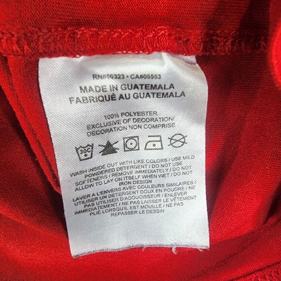 Men's Red Nike Dri-Fit Shirt Short Sleeve Crew Neck Size L - Picture 6 of 9